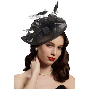 9519 Fascinators For Women Tea Party Hats Kentucky Derby Feather